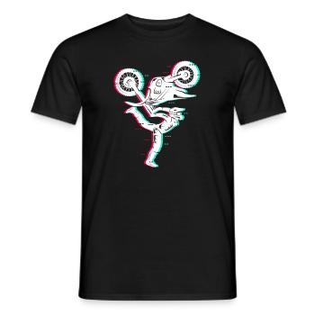 Motocross Moto Hommes Enfants Dirt Biker Garçons - T-shirt homme - noir - Devant - AI Model Male 178 light (178cm)