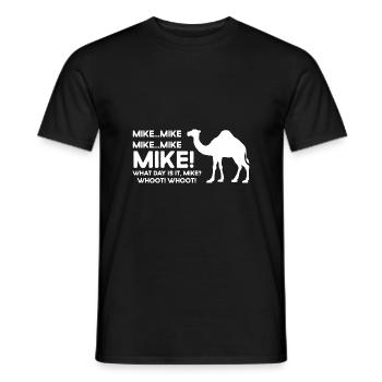 Funny Cute Camel Quotes About Hump Day Funny Zi - Men's T-Shirt - black - Front - AI Model Male 178 light (178cm)