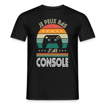 I Can't I Have Console - Gamer Gift Idea - Men's T-Shirt - black - Front - AI Model Male 178 light (178cm)