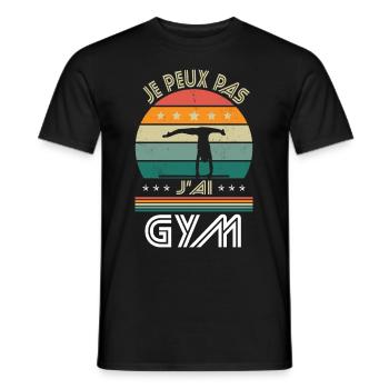 I Can't I Have Gym - Turner-Geschenkidee - Männer T-Shirt - Schwarz - Vorne - AI Model Male 178 light (178cm)