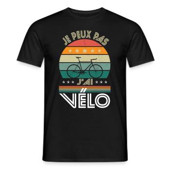 I Can't I Have Bike - Fahrrad-Geschenkidee - Männer T-Shirt - Schwarz - Vorne - AI Model Male 178 light (178cm)