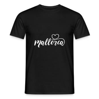 Mallorca Herz - Männer T-Shirt - Schwarz - Vorne - AI Model Male 178 light (178cm)