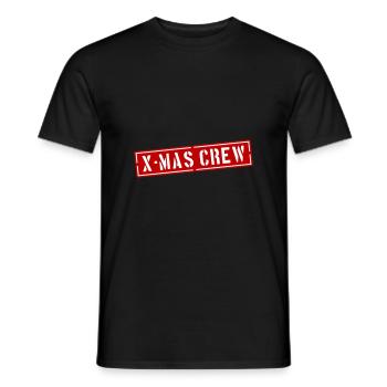 L’équipe de Noël de X-Mas Crew - T-shirt homme - noir - Devant - AI Model Male 178 light (178cm)