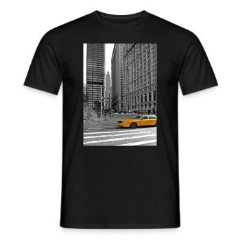 NYC Yellow Cabs Trinity Place - Männer T-Shirt - Schwarz - Vorne - AI Model Male 178 light (178cm)