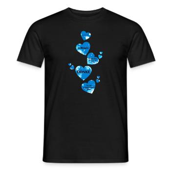 Thank you! Farewell Party Work School Profession Gift - Men's T-Shirt - black - Front - AI Model Male 178 light (178cm)