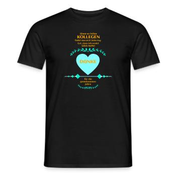 Danke! Abschiedsfeier Arbeit Schule Beruf Geschenk - Männer T-Shirt - Schwarz - Vorne - AI Model Male 178 light (178cm)