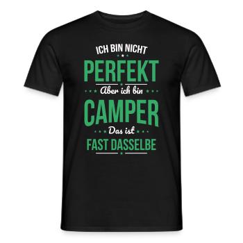 Je ne suis pas parfait, mais je suis un campeur - T-shirt homme - noir - Devant - AI Model Male 178 light (178cm)