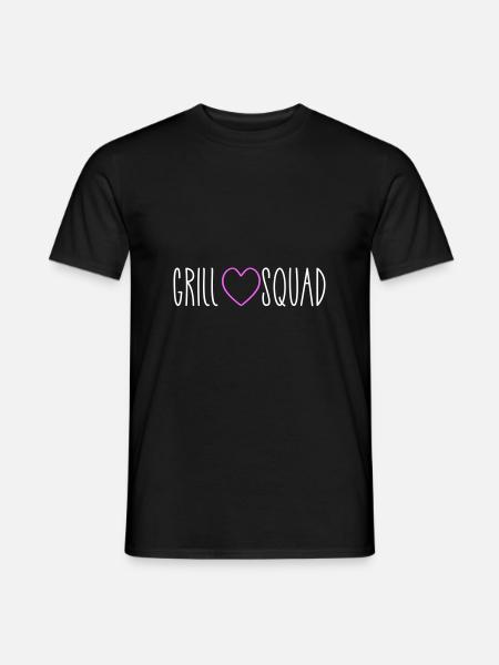Grill Squad Herz - Männer T-Shirt - Schwarz