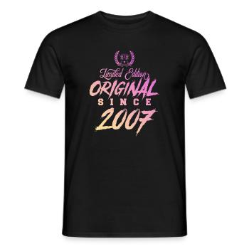 Édition limitée 2007 originale - T-shirt homme - noir - Devant - AI Model Male 178 light (178cm)