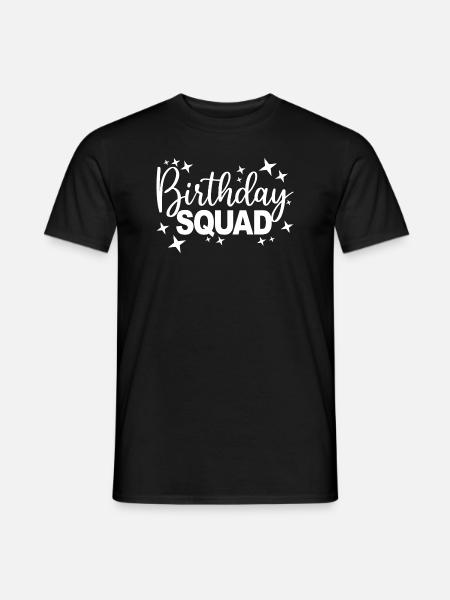 Birthday Squad Matching Group Cadeau de fête d’anniversaire - Mænd T-shirt - sort