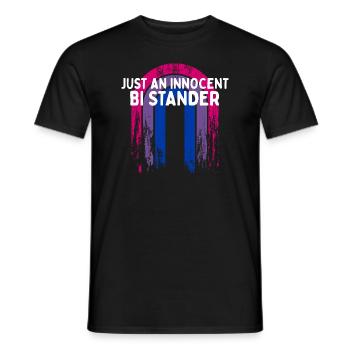 Just an Innocent Bi Stander Bisexual LGBTQ Bi - Männer T-Shirt - Schwarz - Vorne - AI Model Male 178 light (178cm)