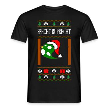 Woodpecker Ruprecht - Men's T-Shirt - black - Front - AI Model Male 178 light (178cm)