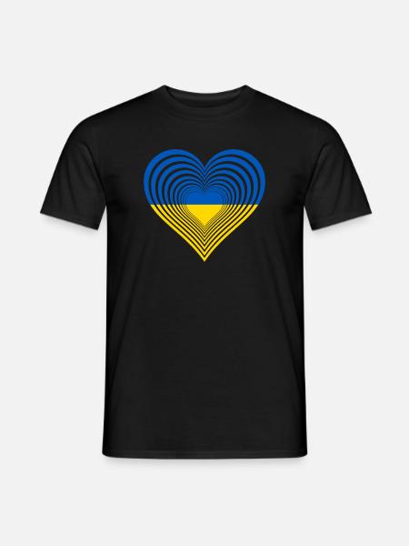 Ukraine - Männer T-Shirt - Schwarz
