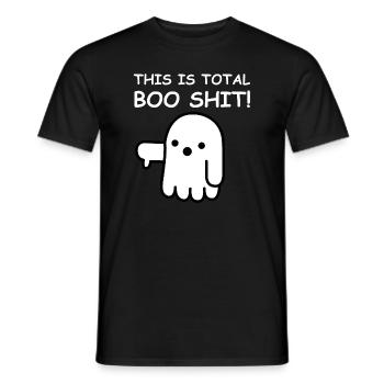 Das ist totaler Blödsinn | Geist, Gespenst, Boo - Männer T-Shirt - Schwarz - Vorne - AI Model Male 178 light (178cm)