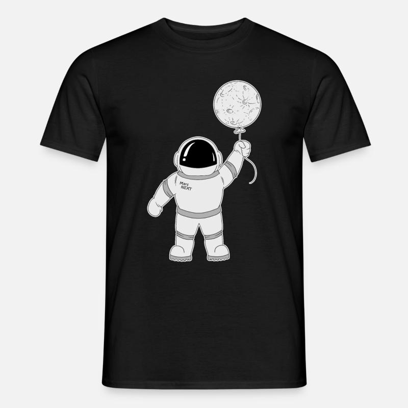 Spaceman Astronaut - Männer T-Shirt - Schwarz