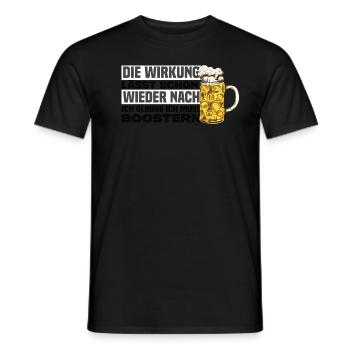 Ich Glaube Ich Muss Boostern Lustiger Bier Spruch - Männer T-Shirt - Schwarz - Vorne - AI Model Male 178 light (178cm)