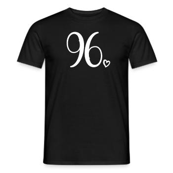Süße Nummer 96, 96 Jahre alt, Geschenk zum 96. Geburtstag - Männer T-Shirt - Schwarz - Vorne - AI Model Male 178 light (178cm)