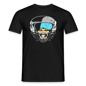Lustiges Affe Schimpanse DNA - Männer T-Shirt - Schwarz - Vorne - AI Model Male 178 light (178cm)