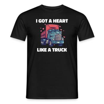 I've got a heart like a truck Western Sunset - Men's T-Shirt - black - Front - AI Model Male 178 light (178cm)