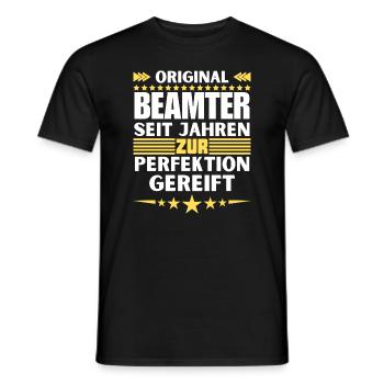 Les fonctionnaires ont mûri jusqu’à la perfection - T-shirt homme - noir - Devant - AI Model Male 178 light (178cm)