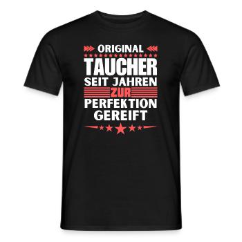 Divers Matured to Perfection - Men's T-Shirt - black - Front - AI Model Male 178 light (178cm)