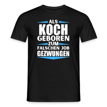 Le chef a décroché le mauvais emploi - T-shirt homme - noir - Devant - AI Model Male 178 light (178cm)