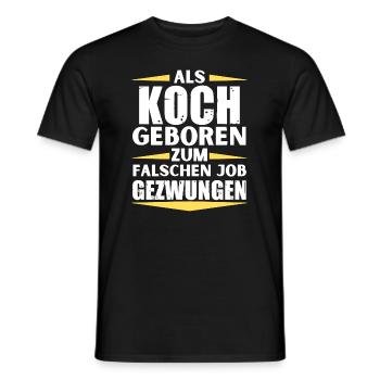 Le chef a décroché le mauvais emploi - T-shirt homme - noir - Devant - AI Model Male 178 light (178cm)