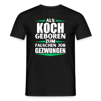 Le chef a décroché le mauvais emploi - T-shirt homme - noir - Devant - AI Model Male 178 light (178cm)