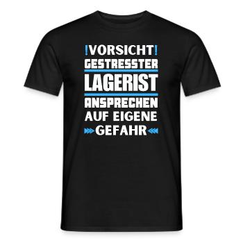 Ne parlez pas aux entrepôts sous pression ! - T-shirt homme - noir - Devant - AI Model Male 178 light (178cm)