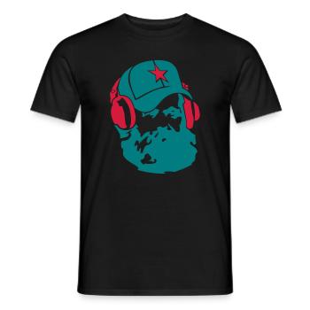 marx_star_ot - Men's T-Shirt - black - Front - AI Model Male 178 light (178cm)