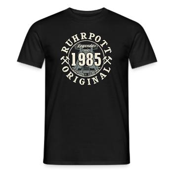 40. Geburtstag 2025 Ruhrpott Original Geschenk - Männer T-Shirt - Schwarz - Vorne - AI Model Male 178 light (178cm)