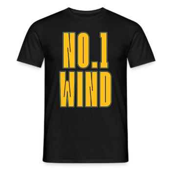 Indoor Skydiving - Men's T-Shirt - black - Front - AI Model Male 178 light (178cm)