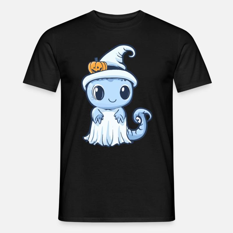 Echse Halloween Comic Geist - Männer T-Shirt - Schwarz