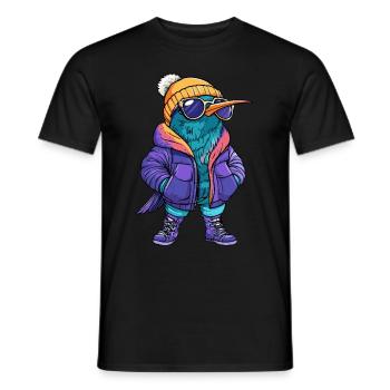 Kolibri Vogel Cool Comic - Männer T-Shirt - Schwarz - Vorne - AI Model Male 178 light (178cm)
