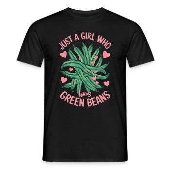 Grüne Bohnen - Männer T-Shirt - Schwarz - Vorne - AI Model Male 178 light (178cm)