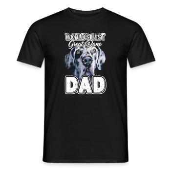 Great Dane Best Great Dane Dad - T-shirt homme - noir - Devant - AI Model Male 178 light (178cm)