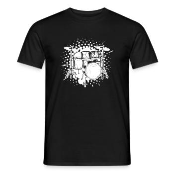 Stolz darauf, Schlagzeuger zu sein - Männer T-Shirt - Schwarz - Vorne - AI Model Male 178 light (178cm)