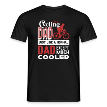 Radfahren Radfahren Papa Kühler - Männer T-Shirt - Schwarz - Vorne - AI Model Male 178 light (178cm)