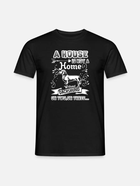 Maison teckel sans teckel - T-shirt homme - noir