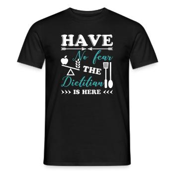Dietitian Have No Fear Dietitian Is Here - Men's T-Shirt - black - Front - AI Model Male 178 light (178cm)