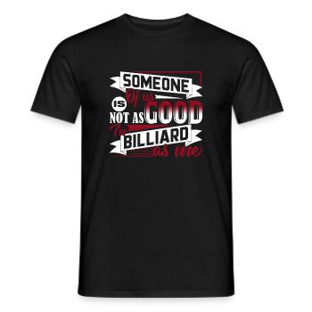 Billard Lustiges Billard - Männer T-Shirt - Schwarz - Vorne - AI Model Male 178 light (178cm)