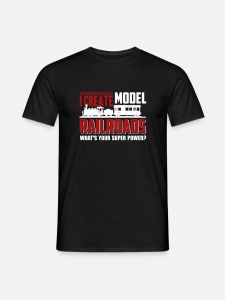 Modélisme ferroviaire I Créer des modélisme ferroviaire - T-shirt homme - noir
