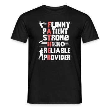 Father's Day Happy Father's Day - Men's T-Shirt - black - Front - AI Model Male 178 light (178cm)