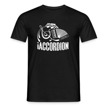 Accordéon Accordéon drôle - T-shirt homme - noir - Devant - AI Model Male 178 light (178cm)