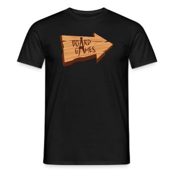 Boardgame Shirt - BOARDGAMES - Men's T-Shirt - black - Front - AI Model Male 178 light (178cm)