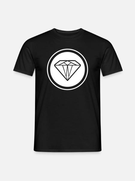 Diamond Symbol - Men's T-Shirt - black