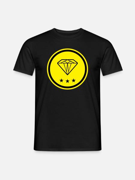 Diamond Symbol - Men's T-Shirt - black