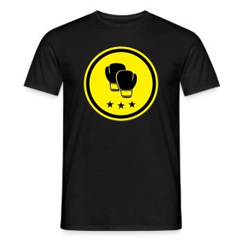 Boxing - Men's T-Shirt - black - Front - AI Model Male 178 light (178cm)