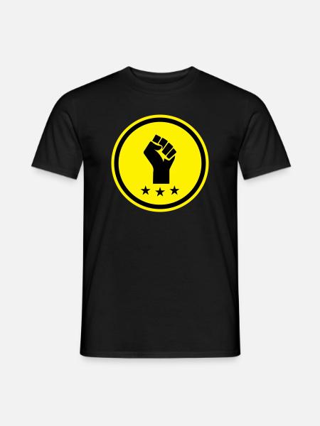 Hand Faust - Männer T-Shirt - Schwarz