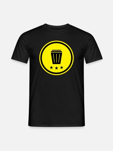 Garbage can icon - Men's T-Shirt - black